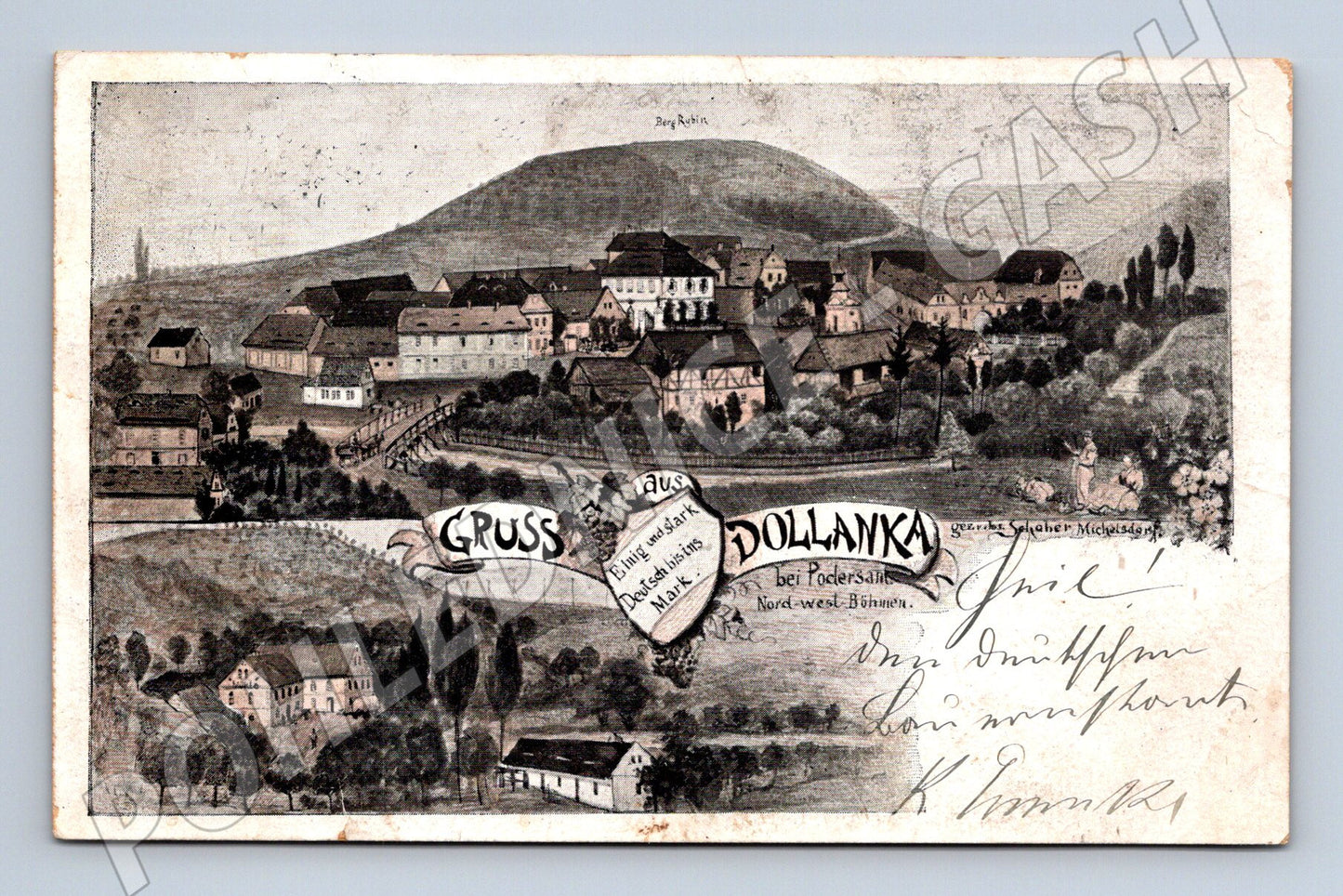 Postcard Dolanka near Podbořany 1899 (M5313)