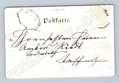 Pohlednice Kašice 1897 malý formát (M5319)