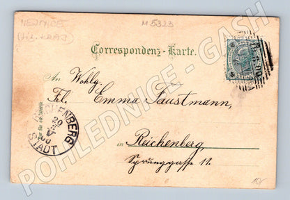 Pohlednice Hejnice 1900 malý formát (M5323)