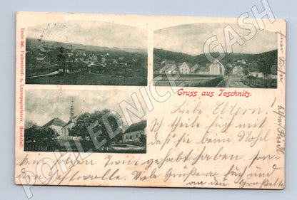 Pohlednice Teschnitz 1892 RU (M5324)