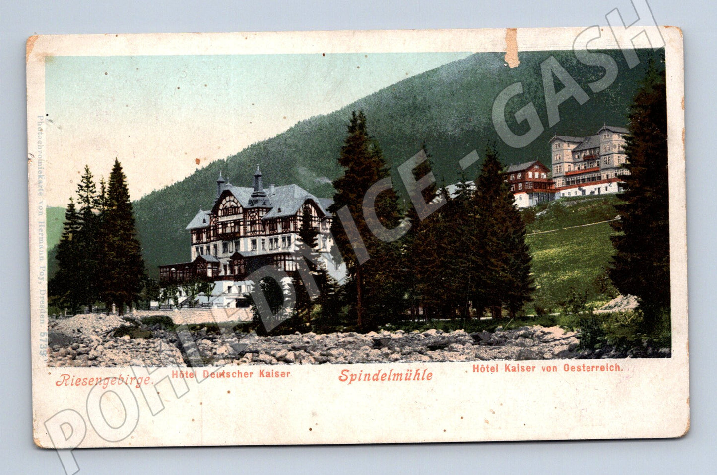 Pohlednice Krkonoše hotel Deutscher Kaiser (M5330)