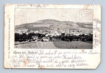 Pohlednice Sellnitz 1902 malý formát (M5333)
