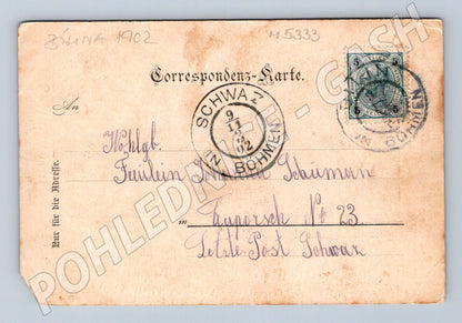 Pohlednice Sellnitz 1902 malý formát (M5333)