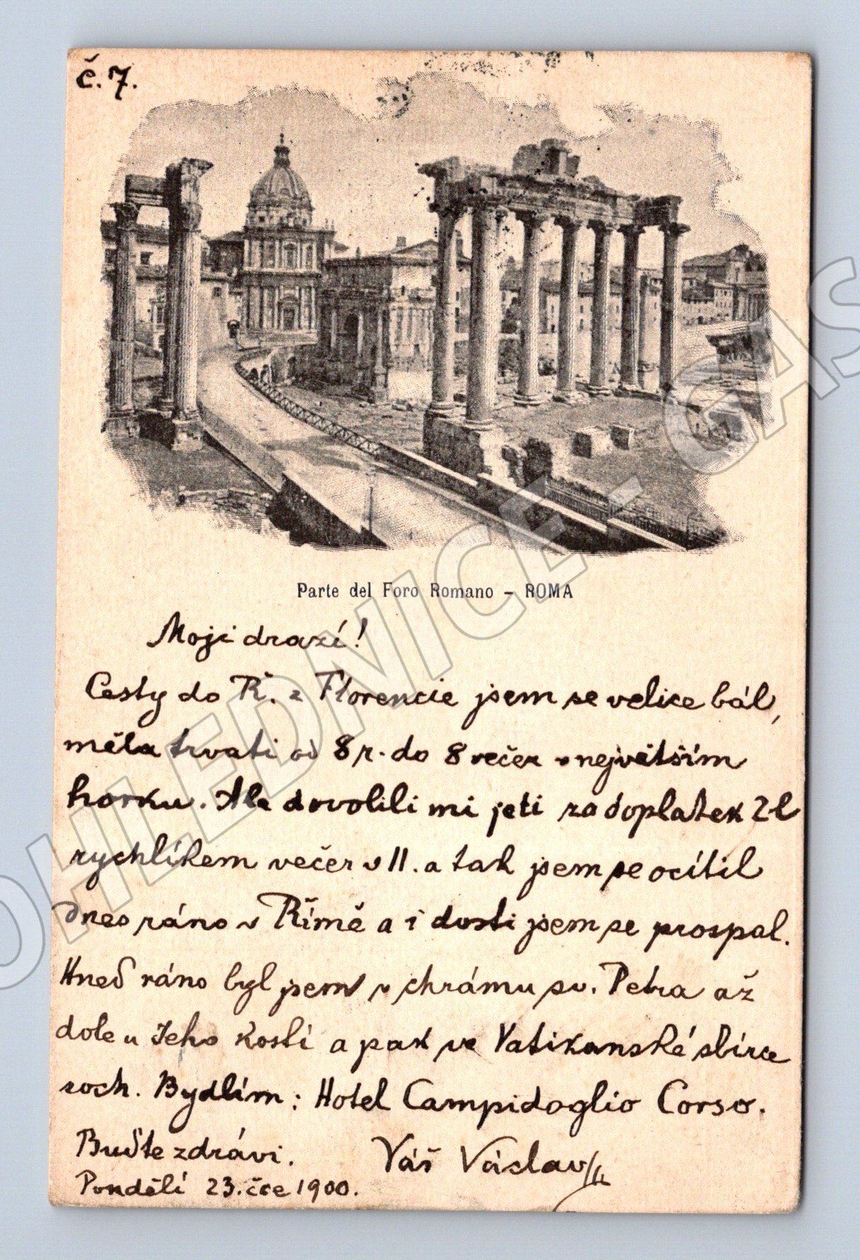 Pohlednice Řím 1900 Foro Romano (M5336)