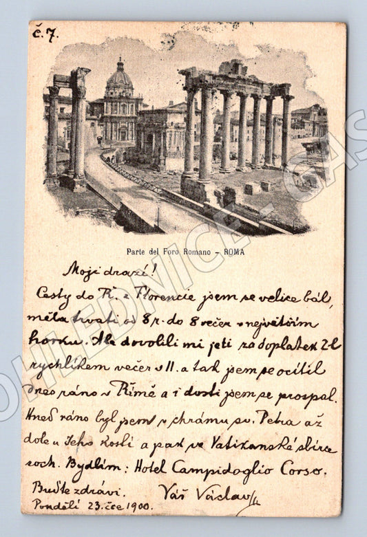 Pohlednice Řím 1900 Foro Romano (M5336)