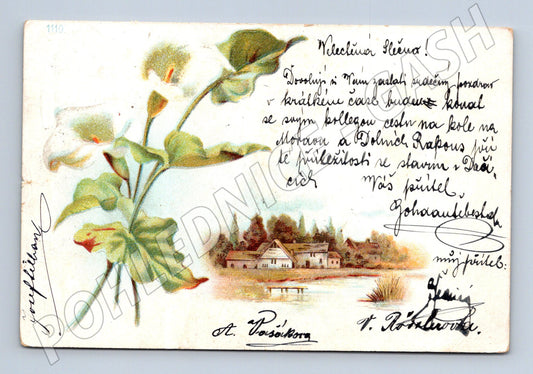 Pohlednice Čechy Morava 1900 venkov (M5337)
