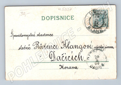 Postcard Bohemia Moravia 1900 countryside (M5337)