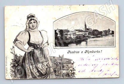 Pohlednice Nymburk etnografická 1904 (M5339)