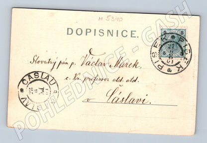 Pohlednice Písek Kamenný most 1901 (M5340)