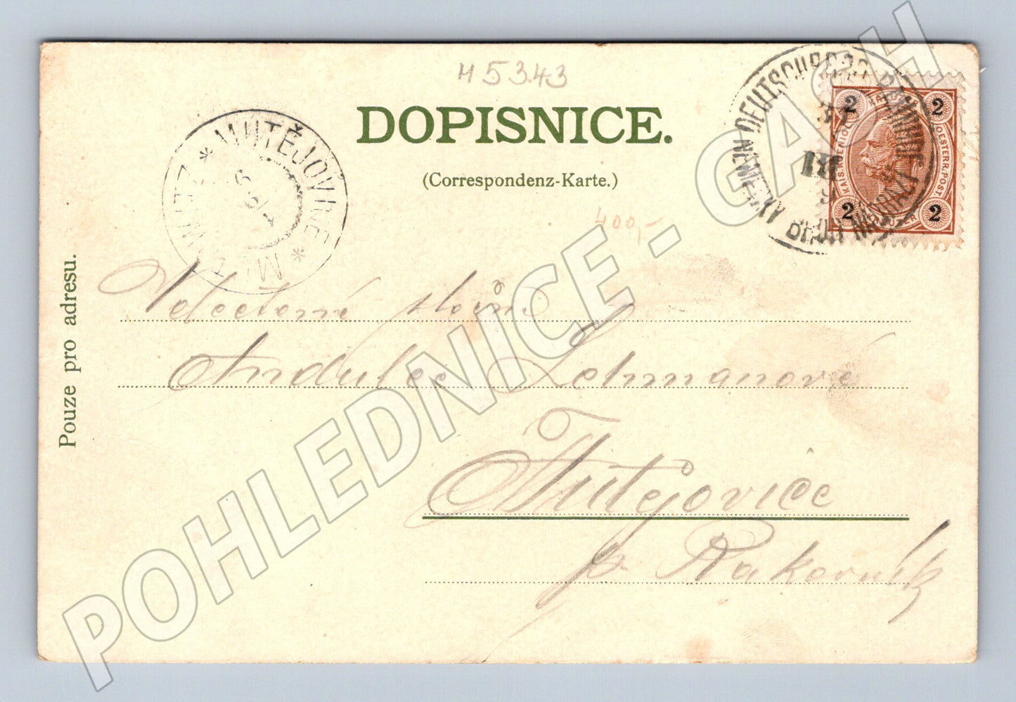 Postcard Německý Brod historical (M5343)