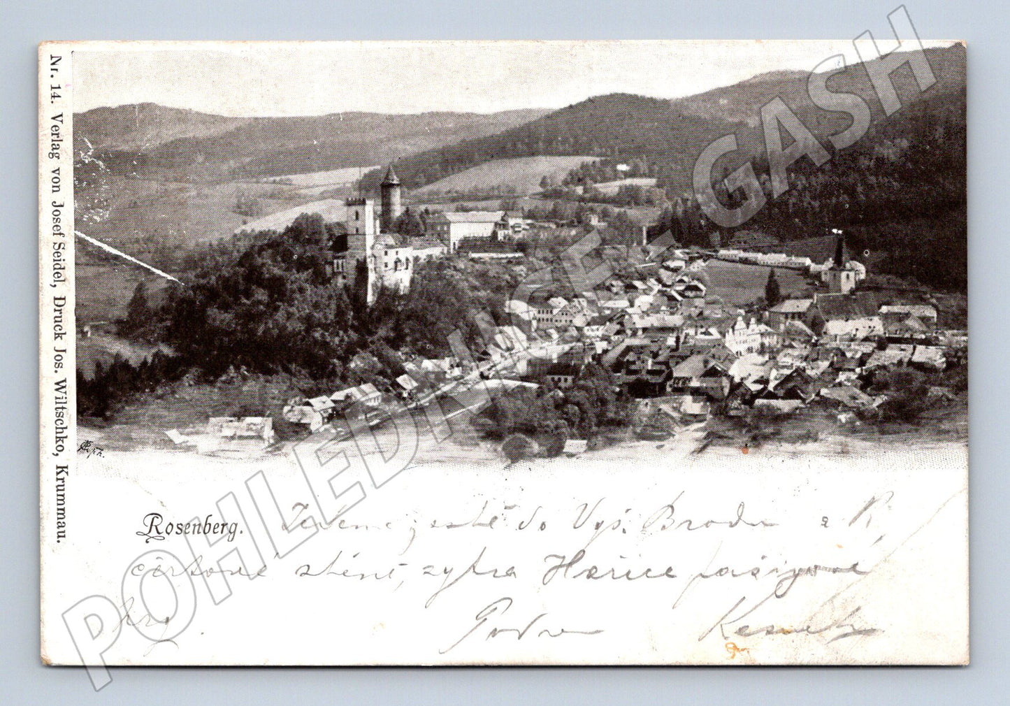 Pohlednice Rožmberk nad Vltavou hrad (M5344)