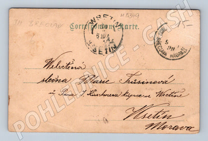 Postcard Lundenburg Břeclav 1899 greeting (M5349)