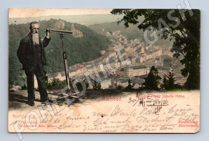 Pohlednice Karlovy Vary Franz Josefs Höhe 1902 (M5353)