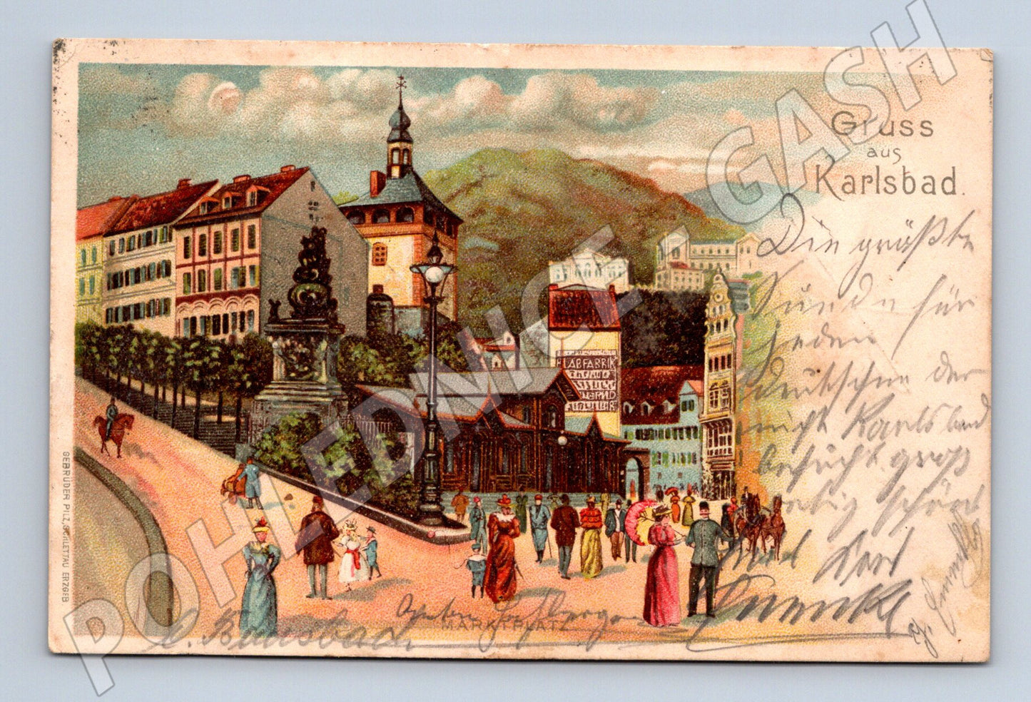 Postcard Karlovy Vary historical RU (M5355)