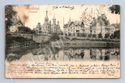 Postcard Karlovy Vary Russian church 1902 (M5359)