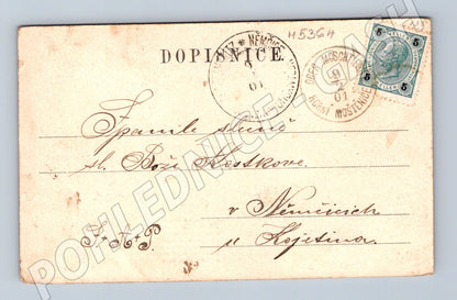 Pohlednice Lešetínský kovář 1901 RU (M5364)