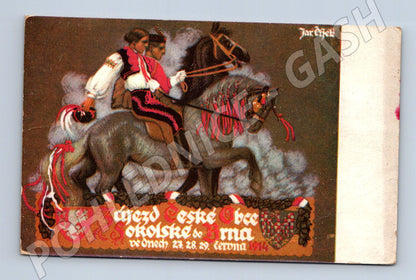 Pohlednice VI slet Brno 1914 Čížek (M5380)