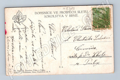 Pohlednice VI slet Brno 1914 Čížek (M5380)