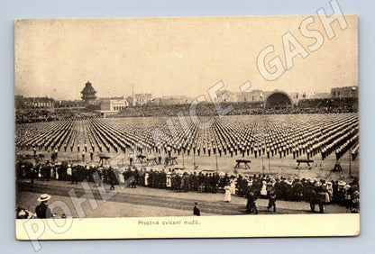 Pohlednice VI slet Praha 1912 muži (M5381)