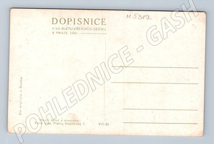 Pohlednice VII slet Praha 1920 Blažka (M5382)