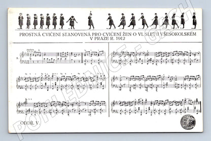 Pohlednice VI slet Praha 1912 ženy (M5385)