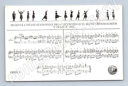 Pohlednice Sokol VI slet Praha 1912 ženy (M5386)