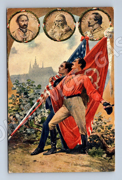 Pohlednice čestná stráž Smetana Dvořák (M5395)