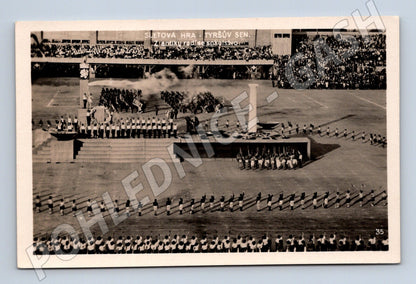 Pohlednice IX slet Praha 1932 Tyršův sen motiv (M5404)