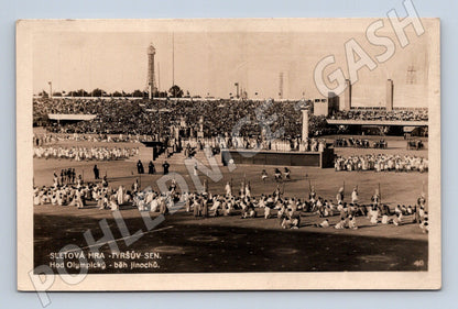 Pohlednice IX slet Praha 1932 Tyršův sen varianta (M5405)