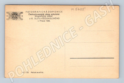 Pohlednice IX slet Praha 1932 Tyršův sen varianta (M5405)