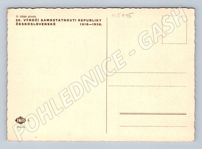 Pohlednice 20 výročí ČSR 1918 1938 Pravda vítězí (M5415)