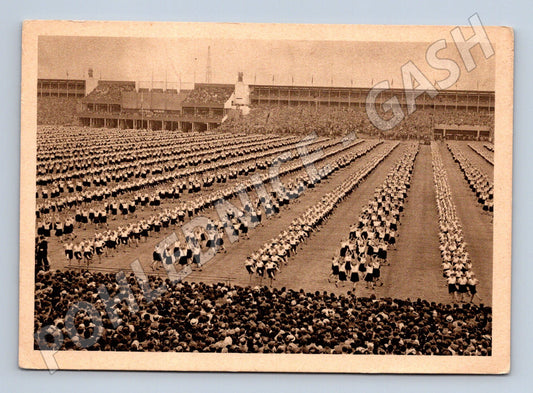 Pohlednice slet 1938 vystoupení žen Praha (M5417)