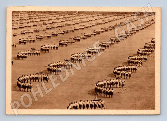 Pohlednice slet Praha 1938 národní tanec dorostenek (M5418)