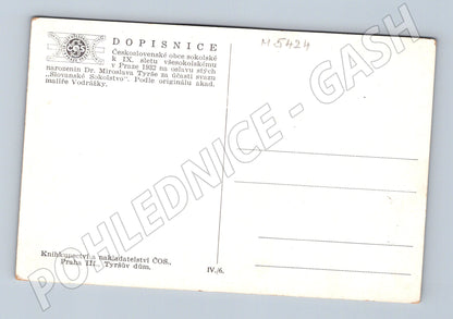Pohlednice IX slet 1932 100 let Tyrš originál (M5424)