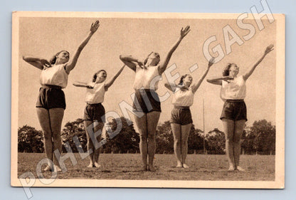 Pohlednice XI slet Sokol prostná ženy Khel (M5432)