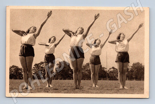 Pohlednice XI slet Sokol prostná ženy Khel (M5432)