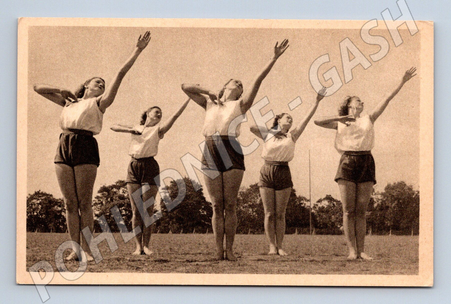 Pohlednice XI slet ženy Khel malý formát (M5433)