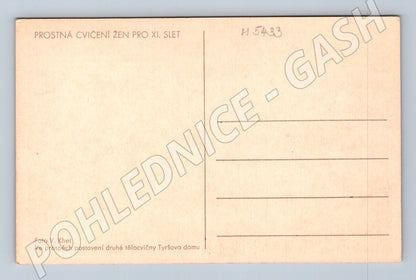 Pohlednice XI slet ženy Khel malý formát (M5433)