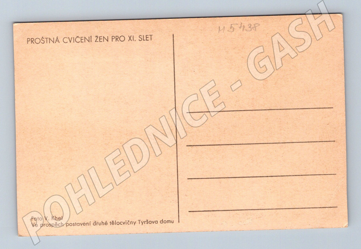 Pohlednice XI slet ženy Khel meziválečná (M5438)