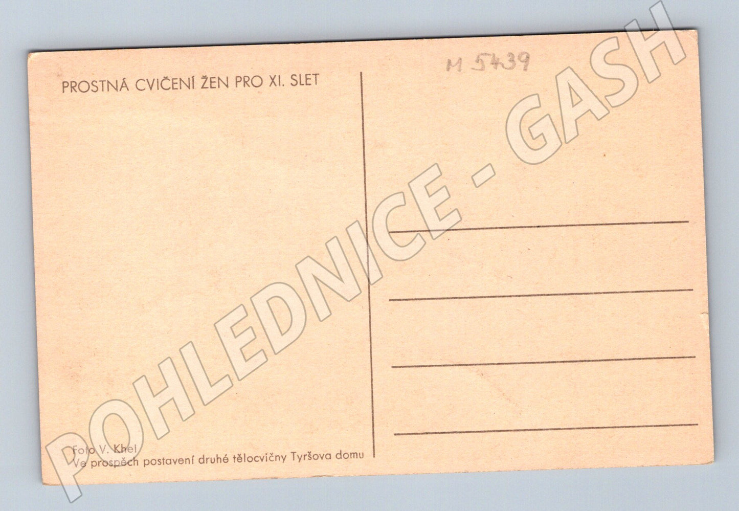 Pohlednice XI slet ženy Khel cca 1948 (M5439)