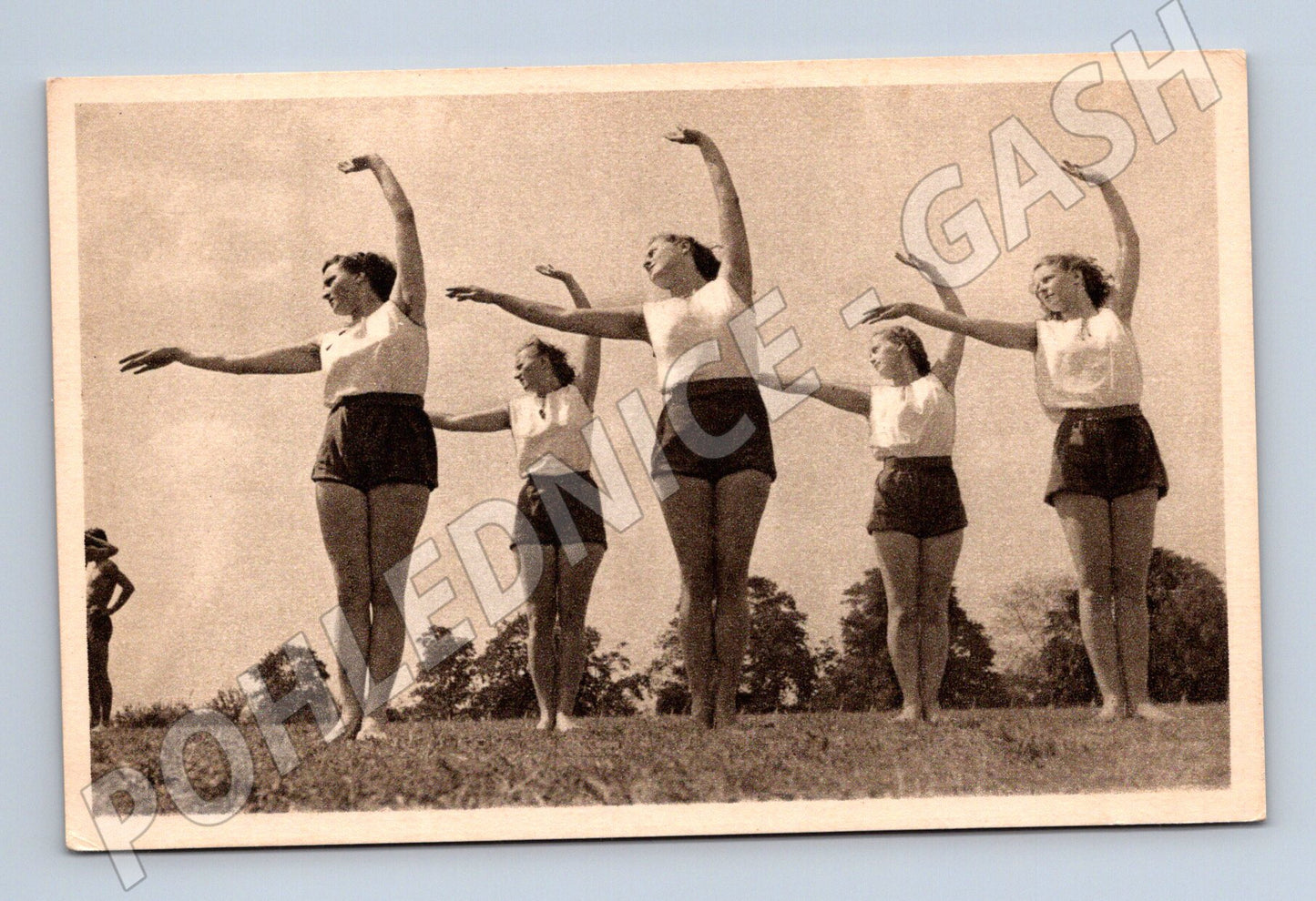 Pohlednice Sokol XI slet ženy malý formát (M5440)