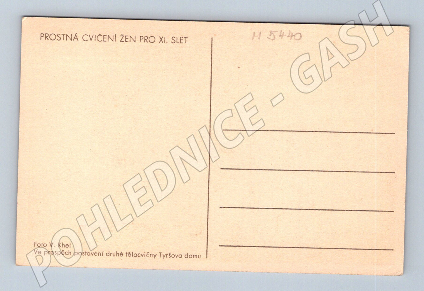 Pohlednice Sokol XI slet ženy malý formát (M5440)