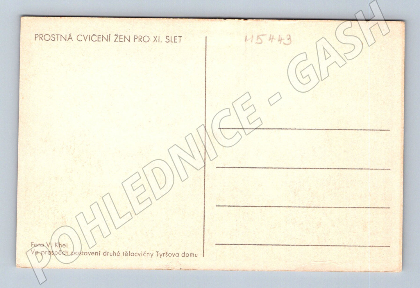 Pohlednice Sokol XI slet ženy Khel meziválečná (M5443)