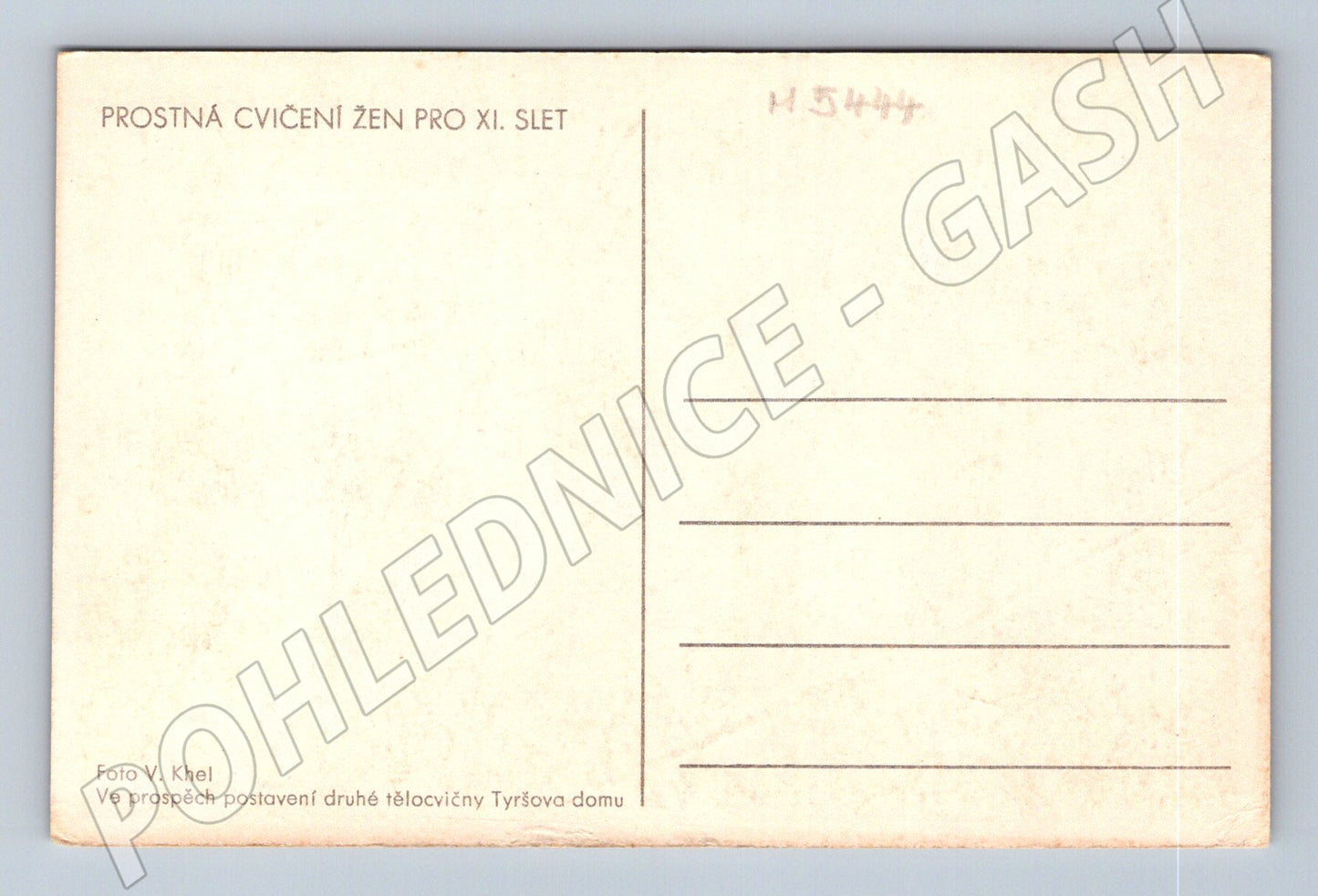 Pohlednice XI slet ženy Sokol ČR do 1950 (M5444)