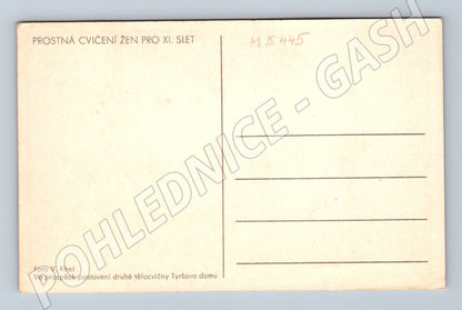 Pohlednice XI slet ženy Khel gymnastika (M5445)