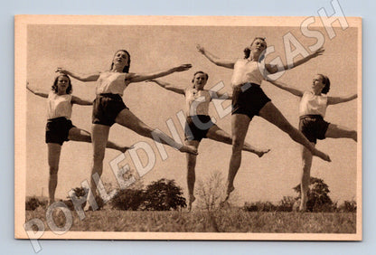 Pohlednice XI slet ženy cca 1948 Sokol (M5446)