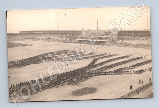 Pohlednice hromadné cvičení stadion Sokol (M5447)