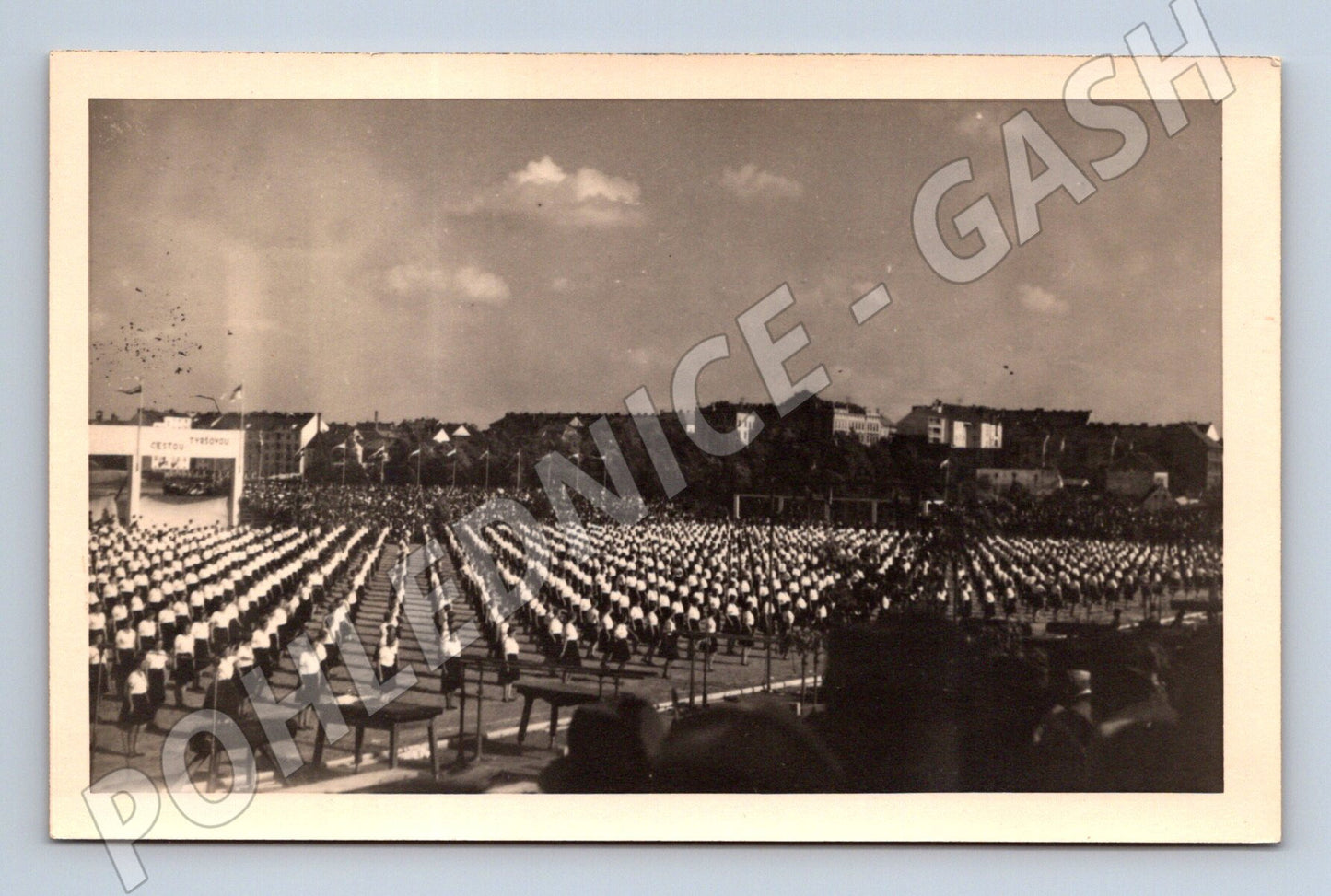 Pohlednice Sokolský slet masová akce ČSR (M5448)