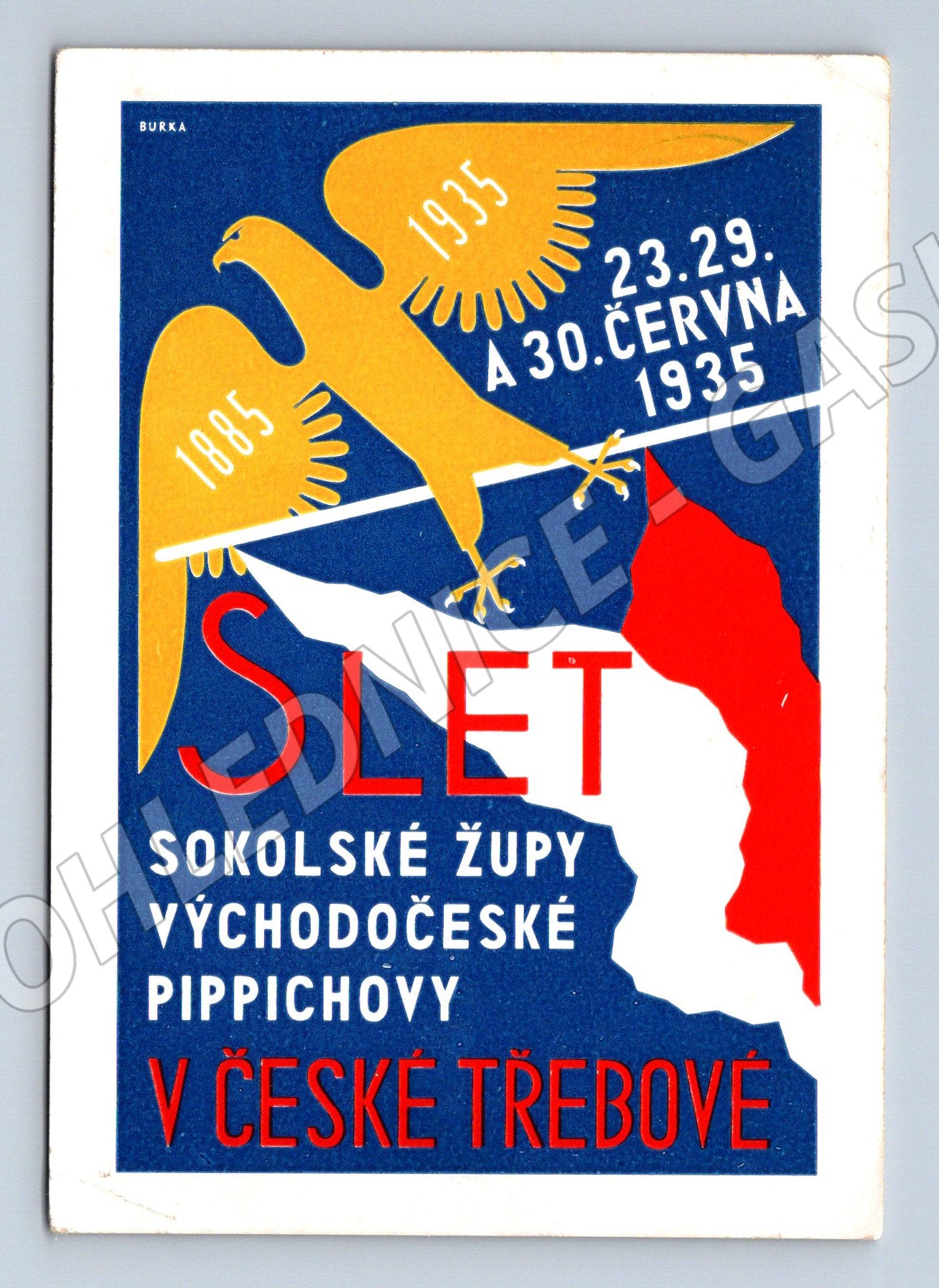 Pohlednice Sokolský slet Česká Třebová 1935 (M5455)