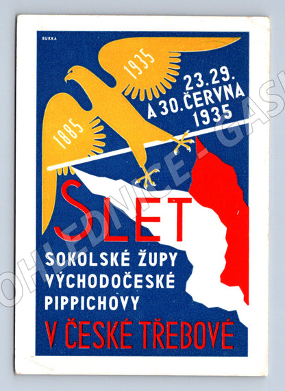 Pohlednice Sokolský slet Česká Třebová 1935 (M5455)